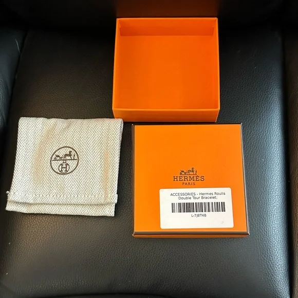 Hermes silk roulis double tour Bracelet - Picture 2 of 3